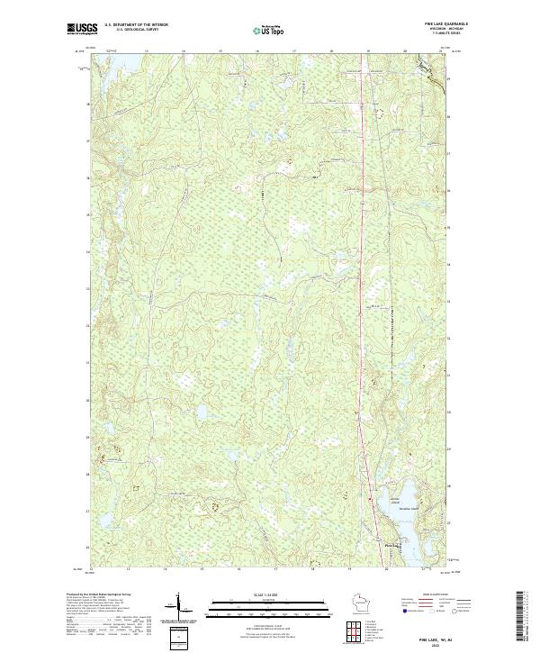 2022 Map of Pine Lake, 2022 Print
