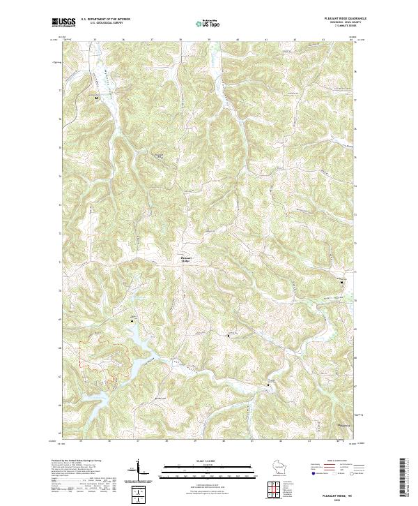 USGS Topographic Map – Pleasant Ridge