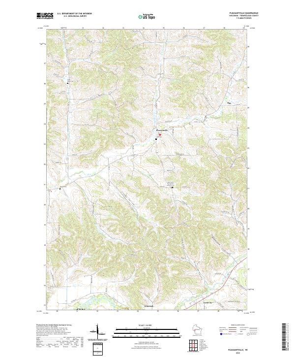 USGS Topographic Map – Pleasantville