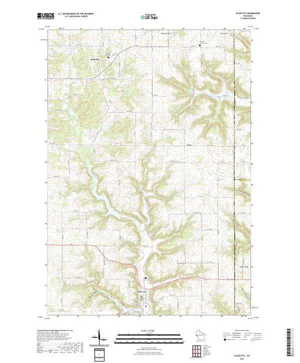 USGS Topographic Map – Plum City