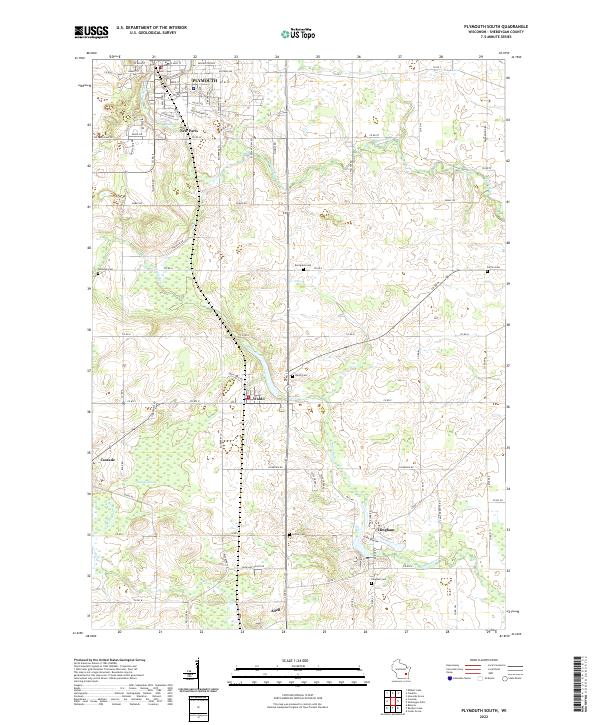USGS Topographic Map – Plymouth South