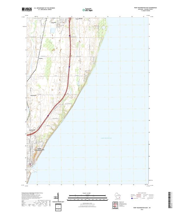 USGS Topographic Map – Port Washington East