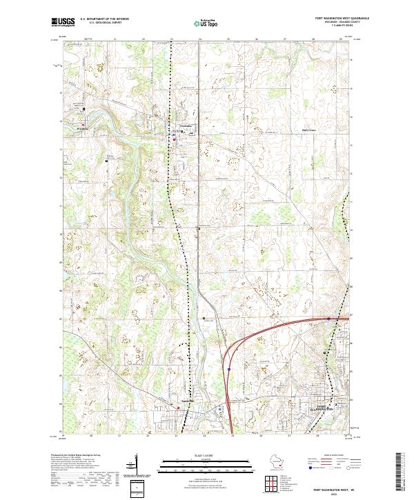 USGS Topographic Map – Port Washington West