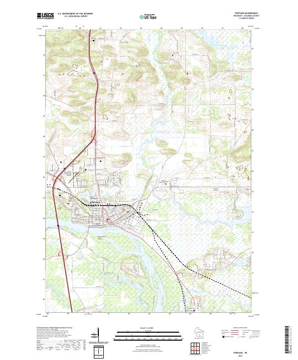 USGS Topographic Map – Portage