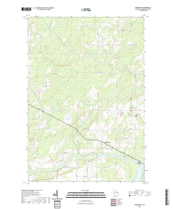 USGS Topographic Map – Porterfield