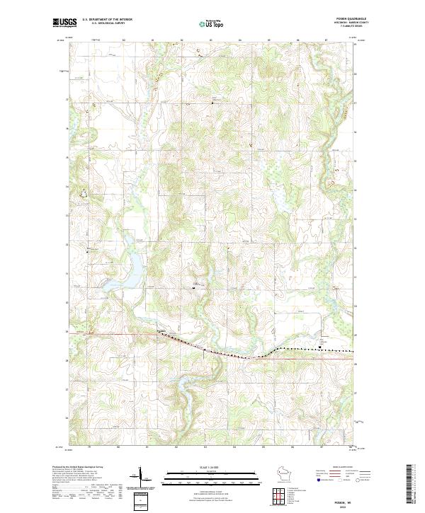 USGS Topographic Map – Poskin