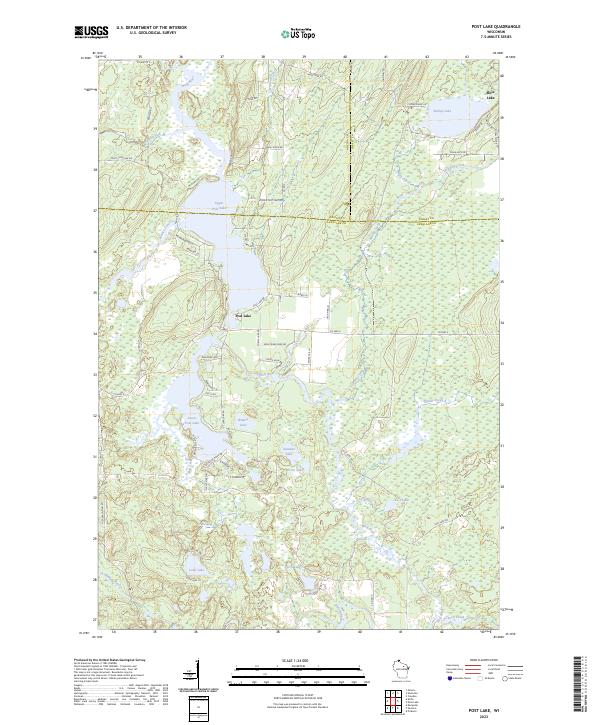 USGS Topographic Map – Post Lake