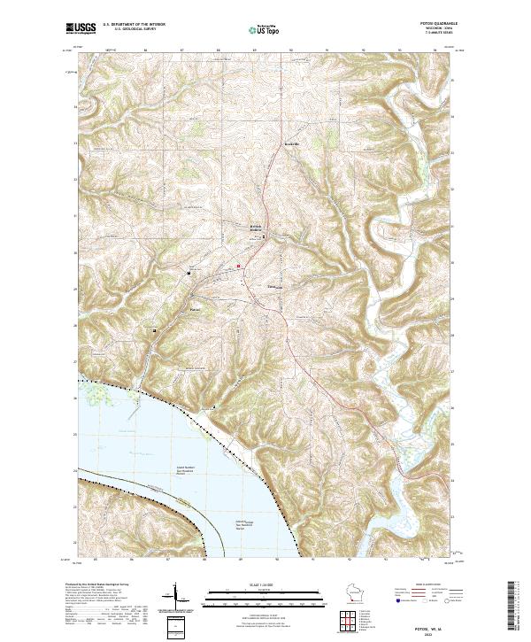 USGS Topographic Map – Potosi