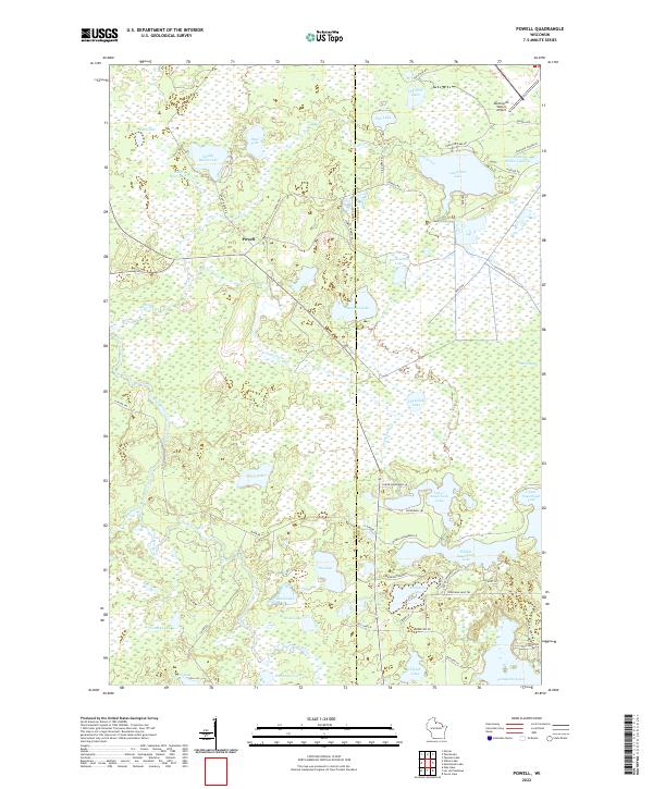USGS Topographic Map – Powell
