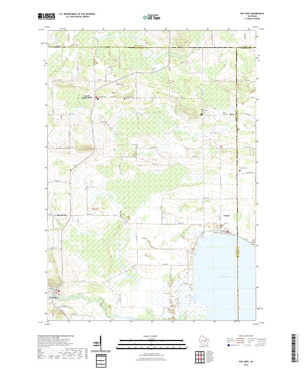 USGS Topographic Map – Poy Sippi