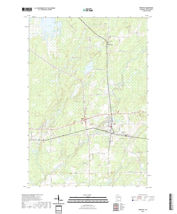 USGS Topographic Map – Prentice