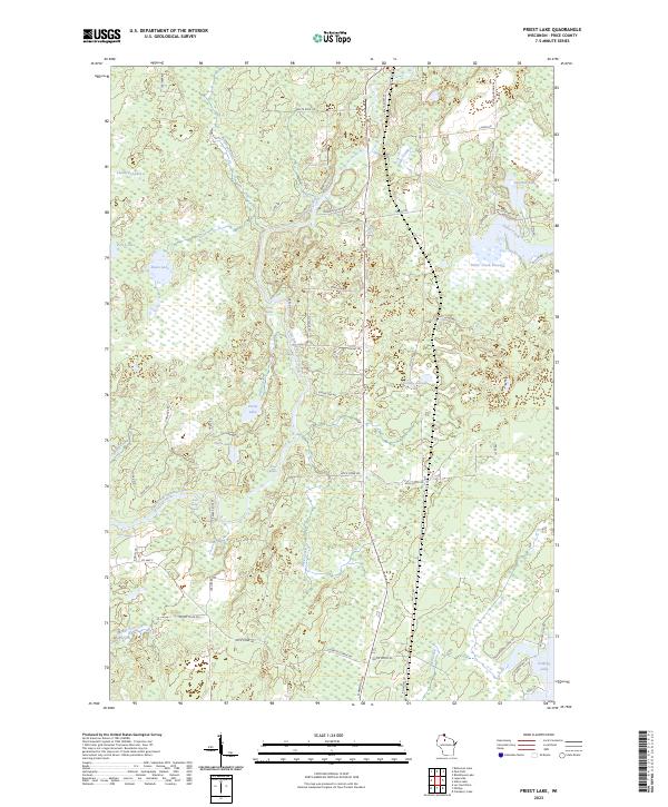 USGS Topographic Map – Priest Lake
