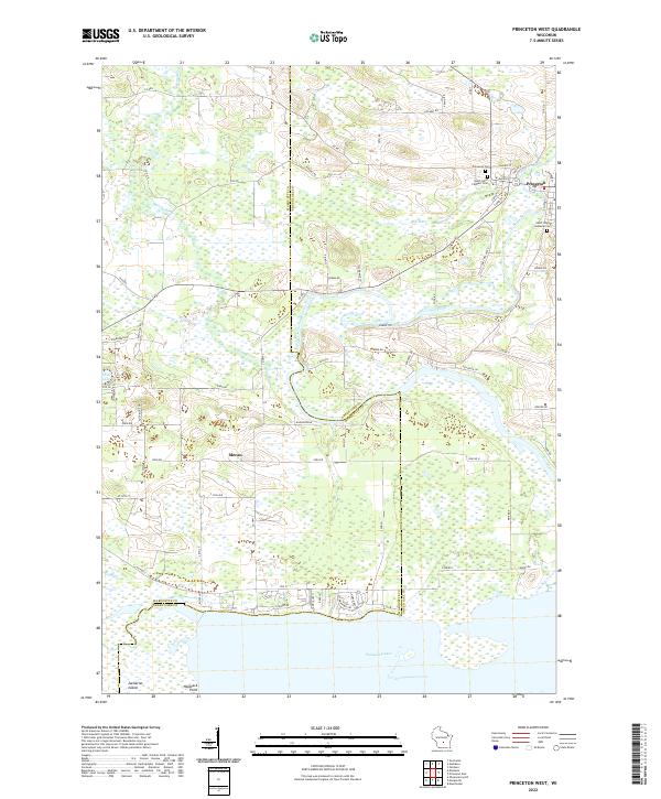 USGS Topographic Map – Princeton West