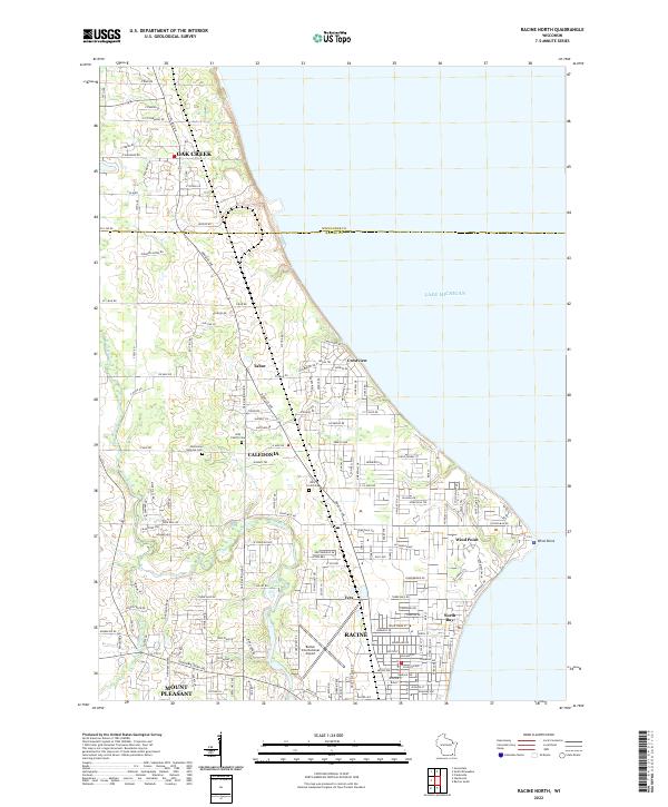 USGS Topographic Map – Racine North