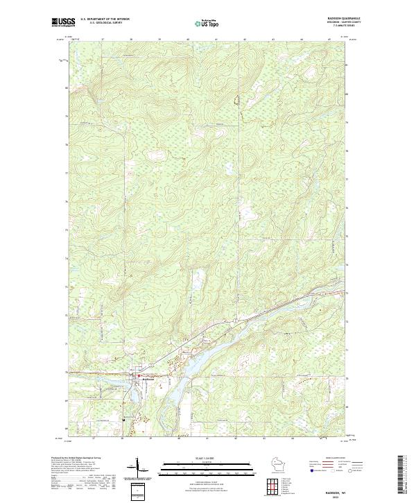 USGS Topographic Map – Radisson