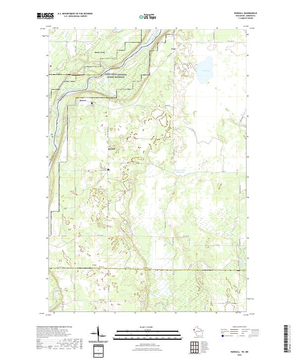USGS Topographic Map – Randall