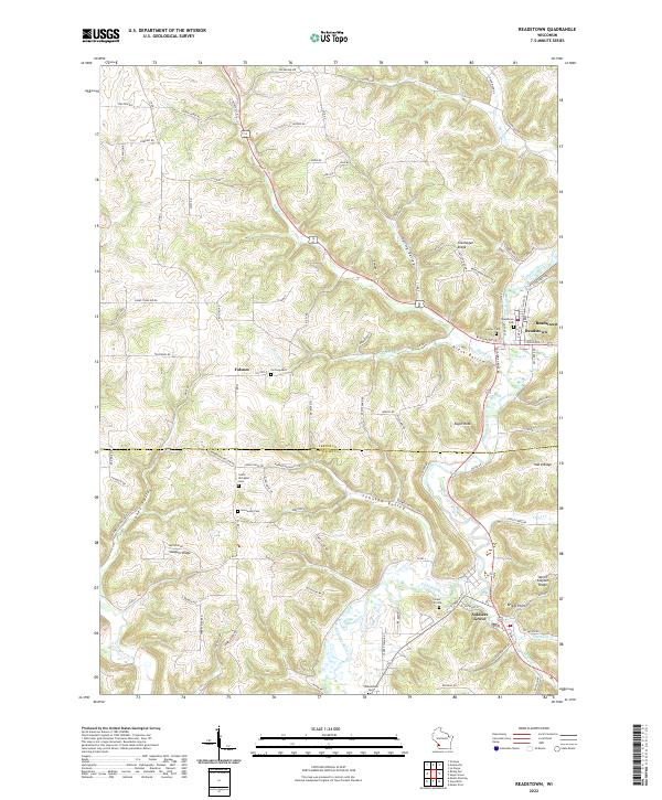 USGS Topographic Map – Readstown