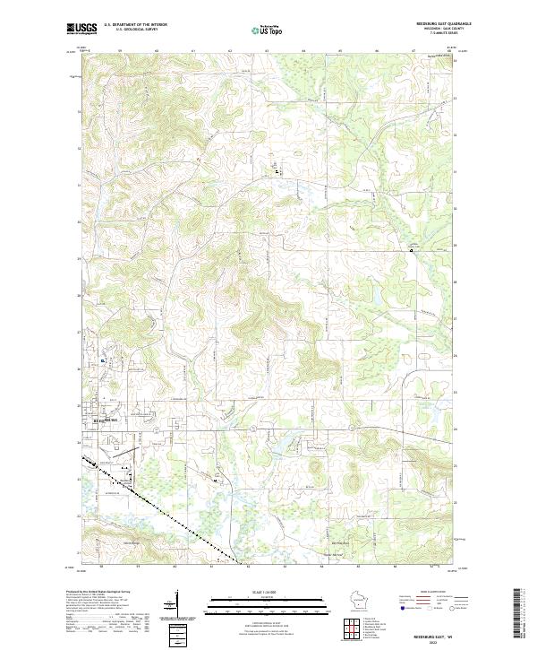 USGS Topographic Map – Reedsburg East