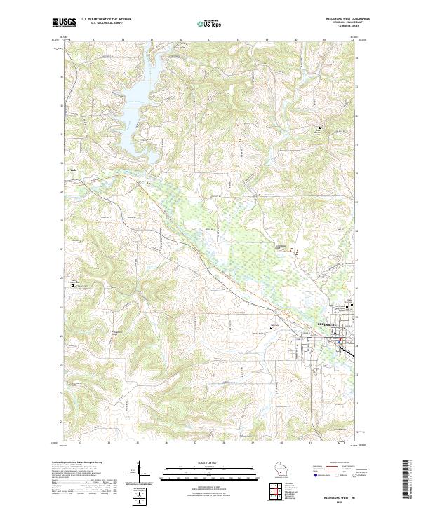 USGS Topographic Map – Reedsburg West