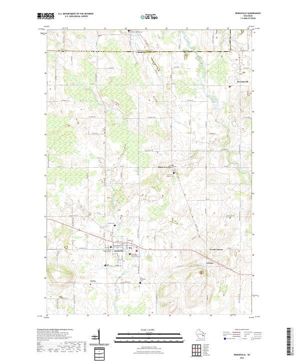 USGS Topographic Map – Reedsville