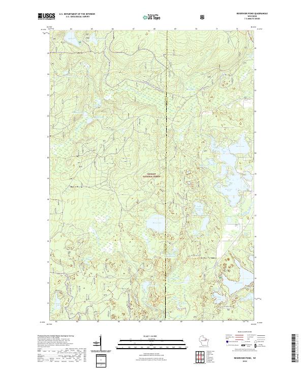 USGS Topographic Map – Reservoir Pond