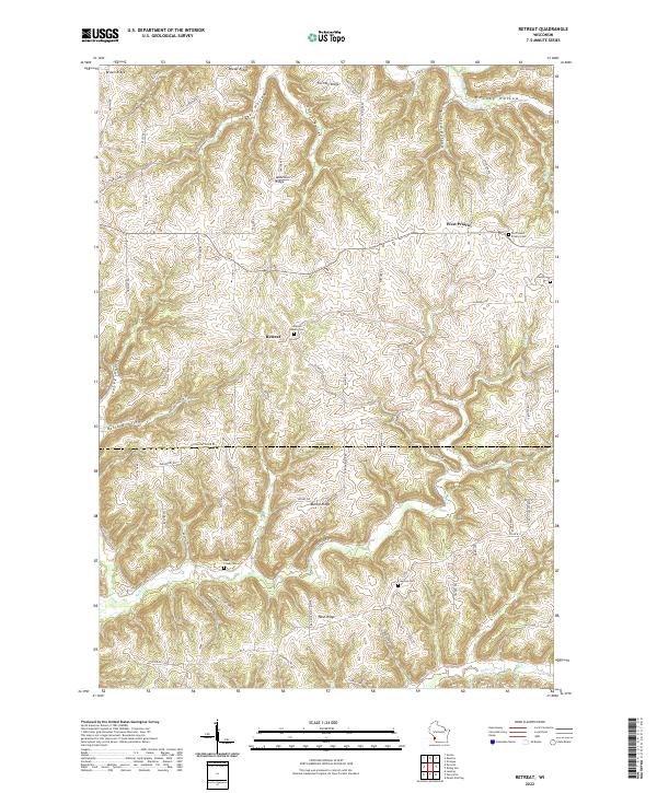 USGS Topographic Map – Retreat