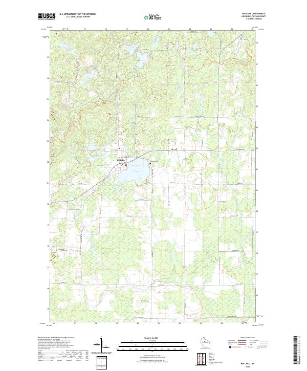 USGS Topographic Map – Rib Lake