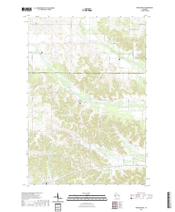 USGS Topographic Map – Ridgeland NE