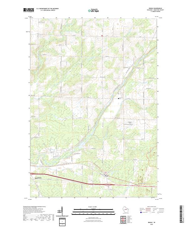 USGS Topographic Map – Ringle