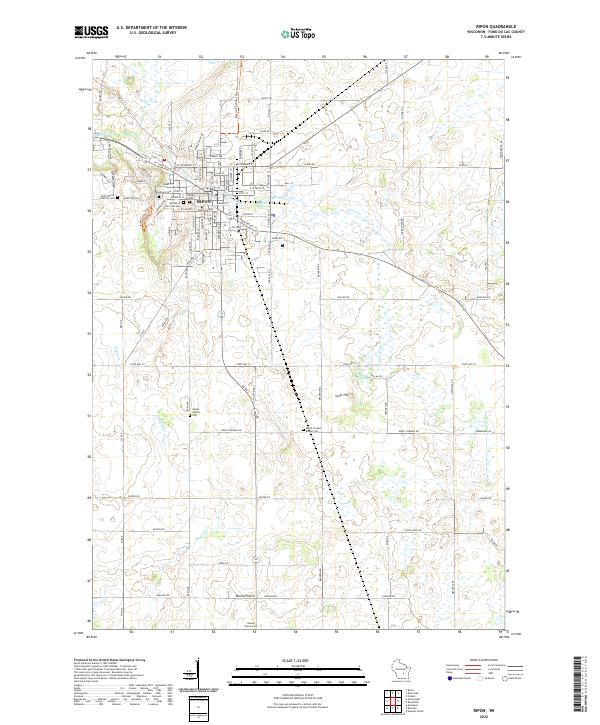 USGS Topographic Map – Ripon