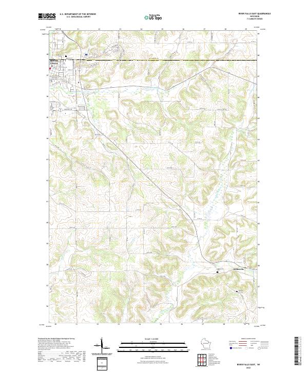 USGS Topographic Map – River Falls East