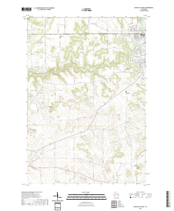 USGS Topographic Map – River Falls West