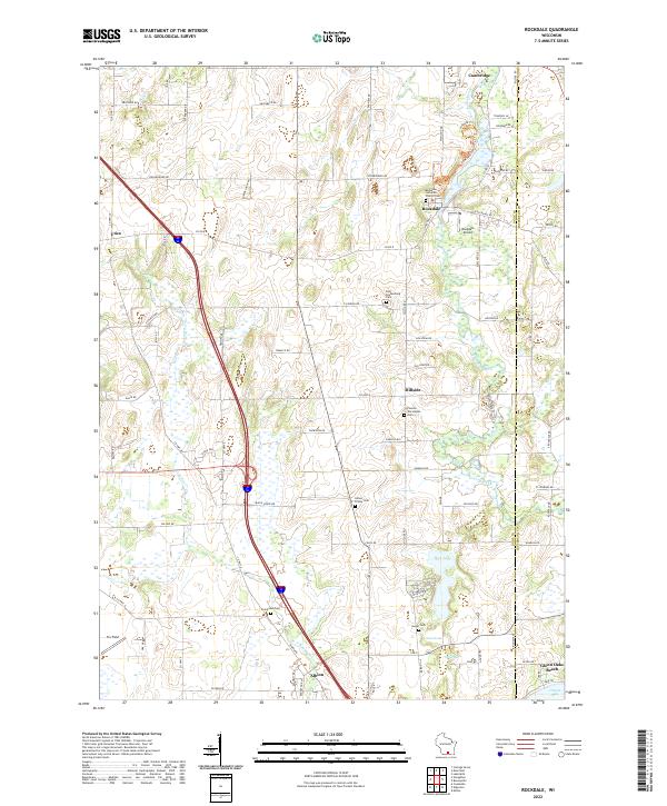 USGS Topographic Map – Rockdale