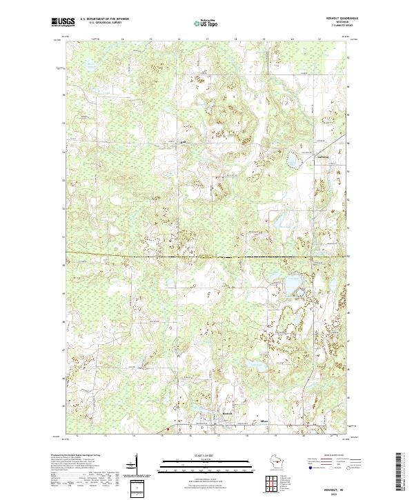 USGS Topographic Map – Rosholt