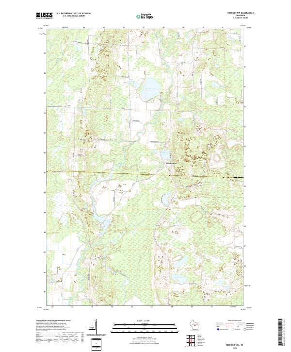 USGS Topographic Map – Rosholt NW