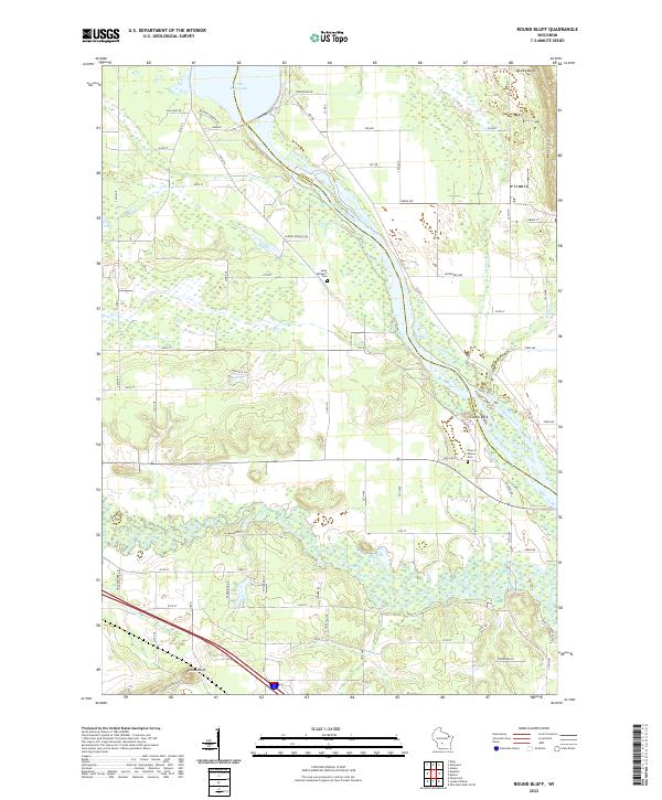 USGS Topographic Map – Round Bluff