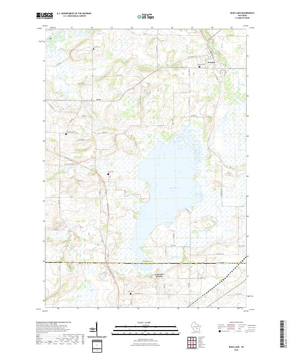 USGS Topographic Map – Rush Lake