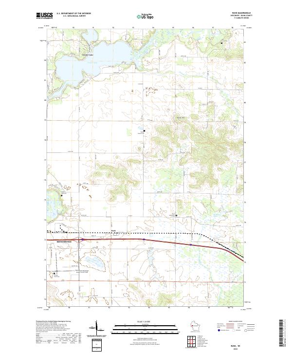 USGS Topographic Map – Rusk