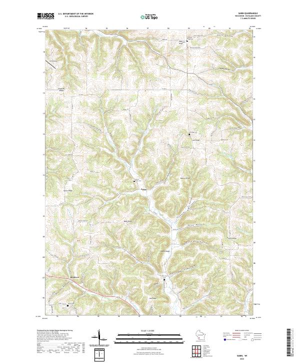 USGS Topographic Map – Sabin