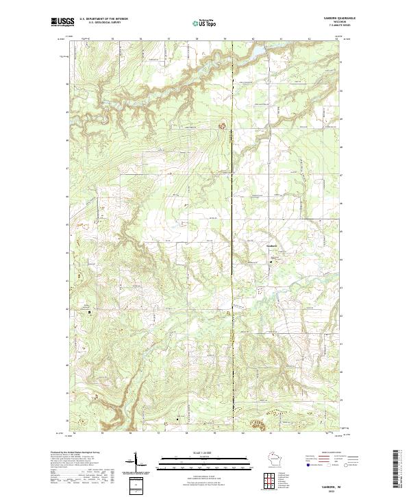 USGS Topographic Map – Sanborn