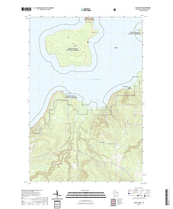 USGS Topographic Map – Sand Island