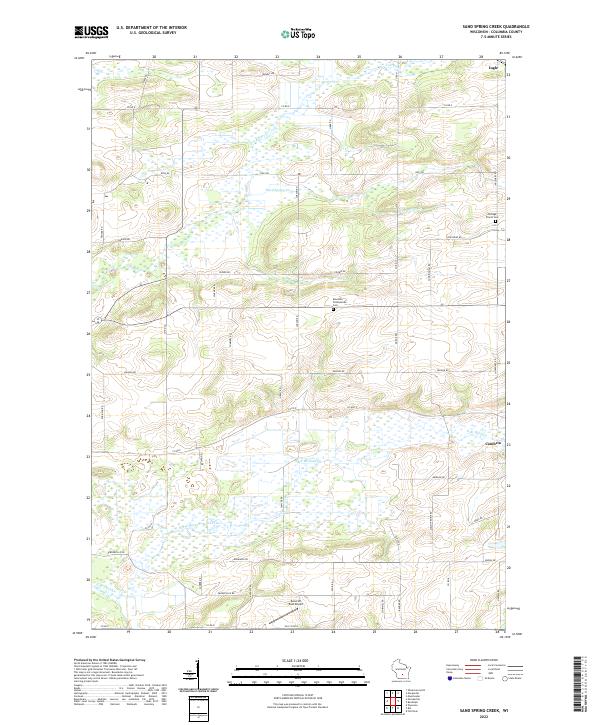 USGS Topographic Map – Sand Spring Creek