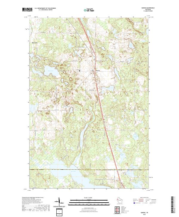 USGS Topographic Map – Sarona