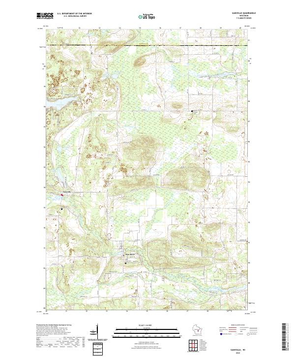 USGS Topographic Map – Saxeville