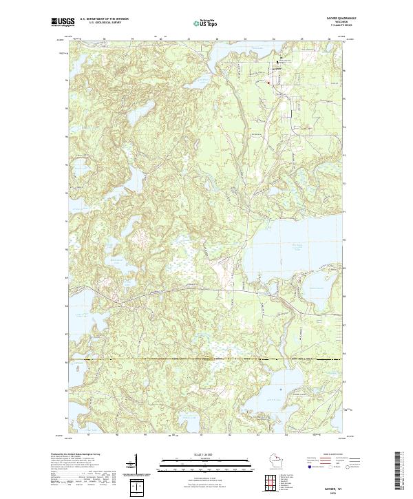 USGS Topographic Map – Sayner