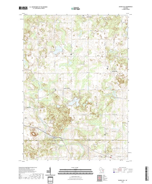 USGS Topographic Map – School Hill