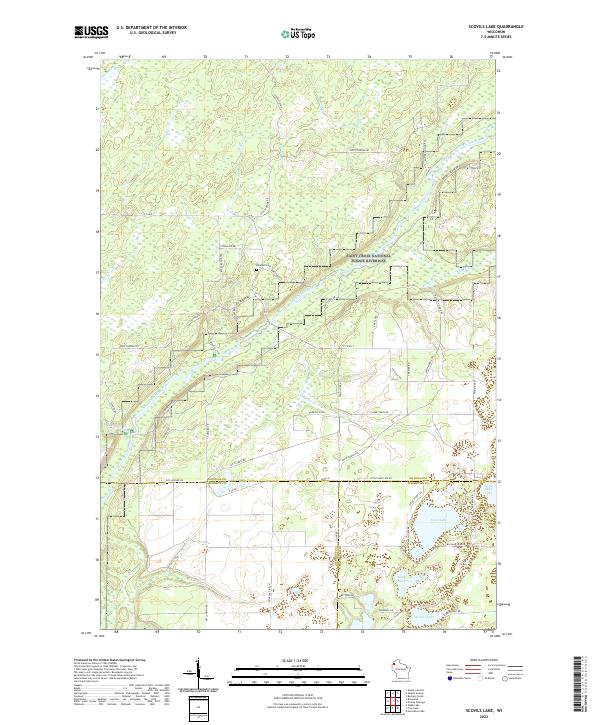 USGS Topographic Map – Scovils Lake