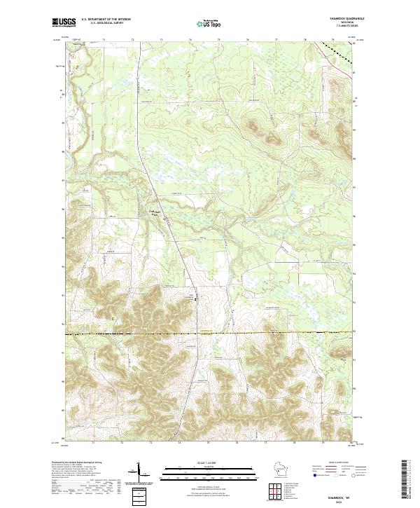USGS Topographic Map – Shamrock