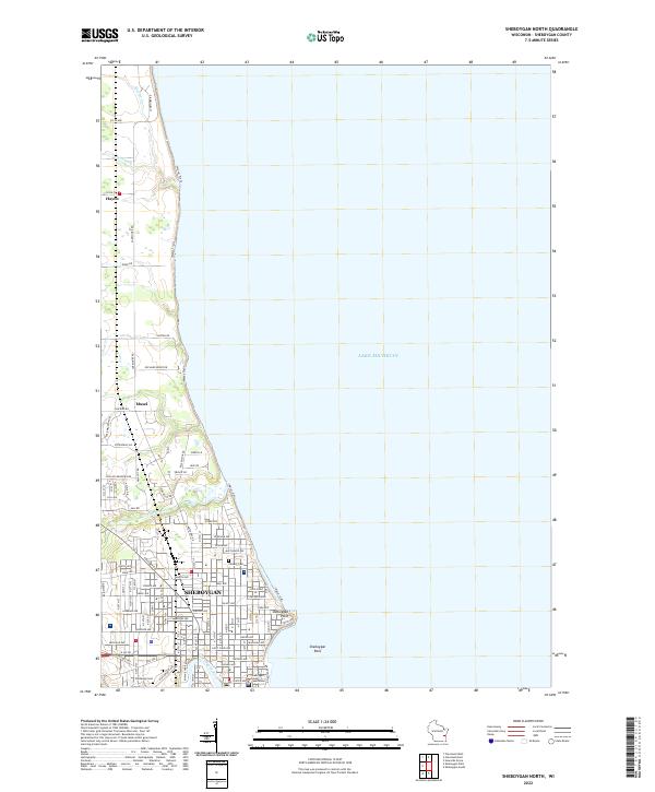 USGS Topographic Map – Sheboygan North