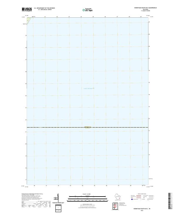 2022 Map of Sheboygan South OE S, 2022 Print